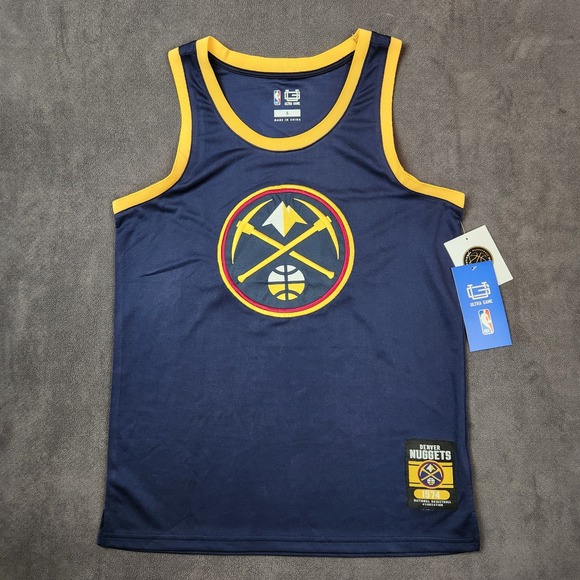 Denver Nuggets Jersey Mens Small Navy Gold NBA Basketball Jokic 15‎ Ultra Game - Picture 1 of 11